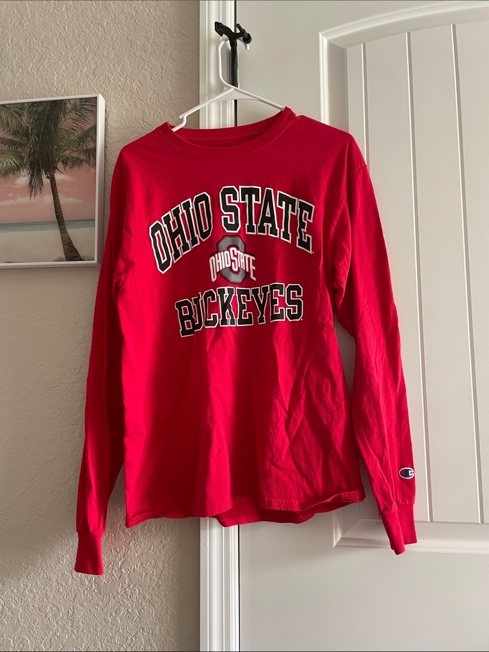 Champion Ohio State Buckeyes Red Long Sleeve Tee